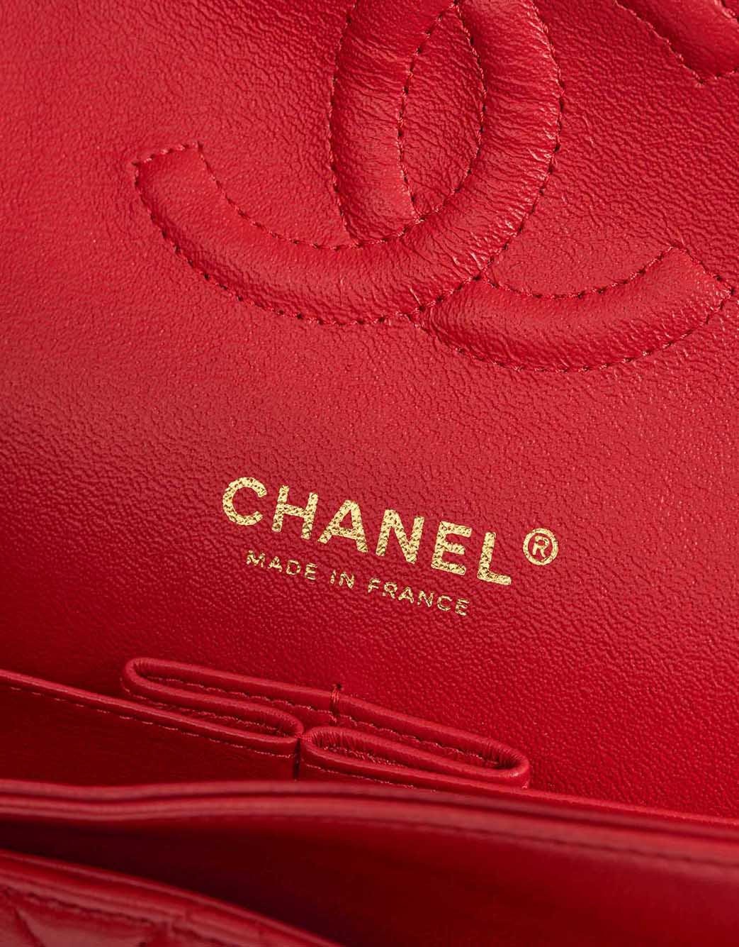 Chanel Timeless Medium Lamb Red Logo | Sell your designer bag