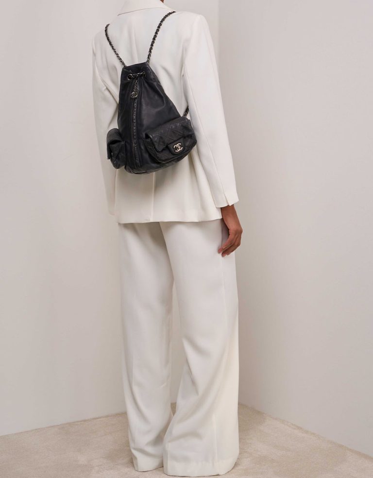 Chanel Backpack Lamb Anthracite Front | Vendez votre sac de créateur