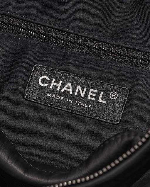 Chanel Backpack Lamb Anthracite Logo | Sell your designer bag
