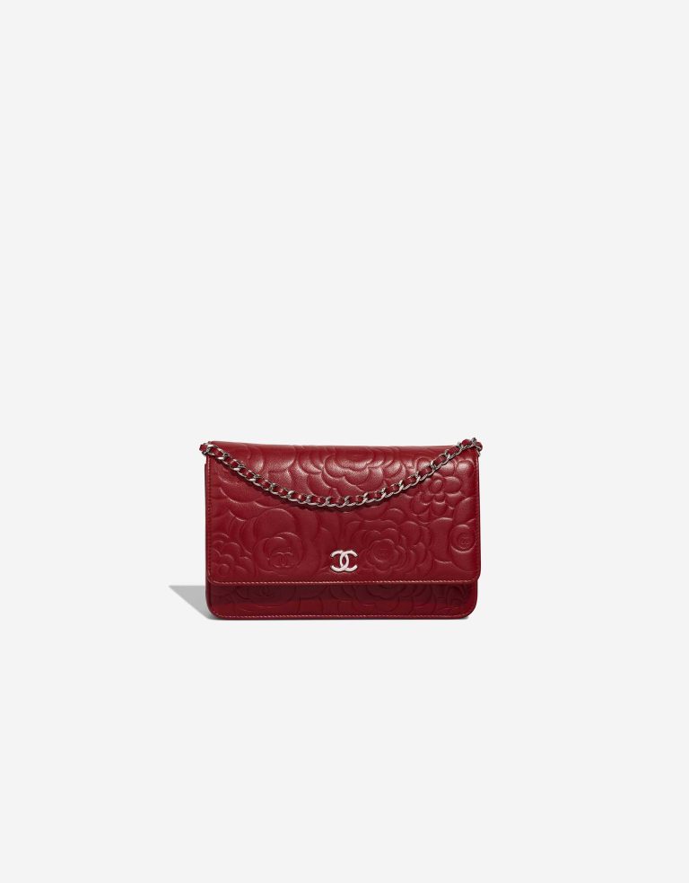 Chanel Timeless Wallet On Chain  Lammleder  Dark Red Front | Verkaufen Sie Ihre Designer-Tasche