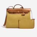 Hermès Herbag 39 Toile / Vache Hunter Ginger / Naturel | Verkaufen Sie Ihre Designertasche