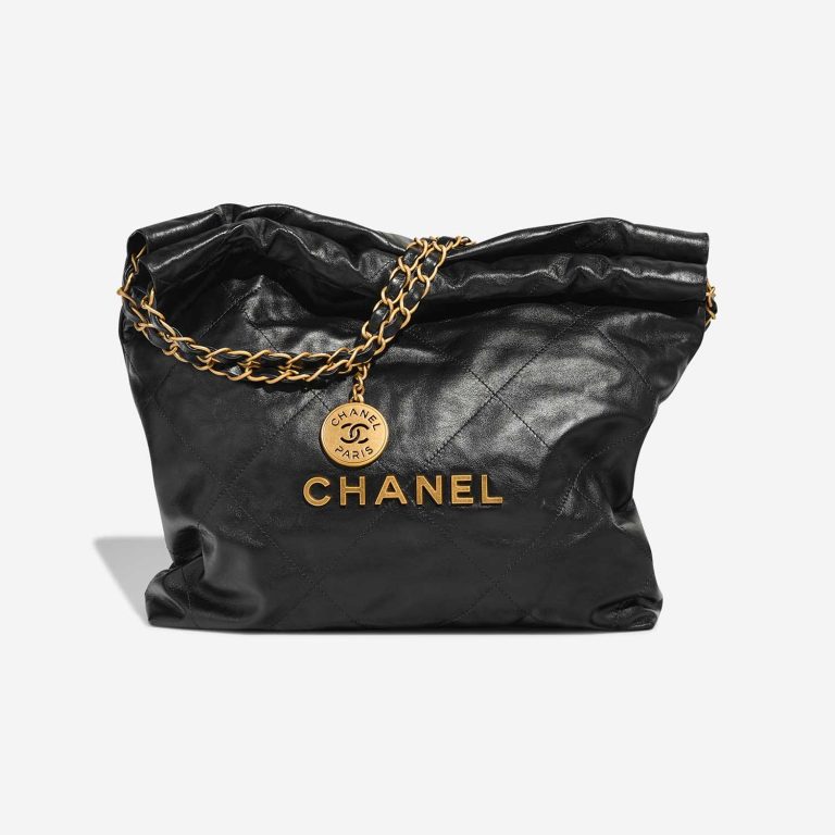 Chanel 22 Small Lamb Black Front | Sell your designer bag