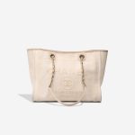 Chanel Deauville Small Canvas Cream Front | Sell your designer bag