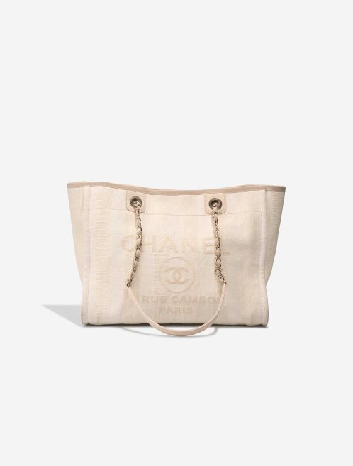 Chanel Deauville Small Canvas Cream Front | Sell your designer bag