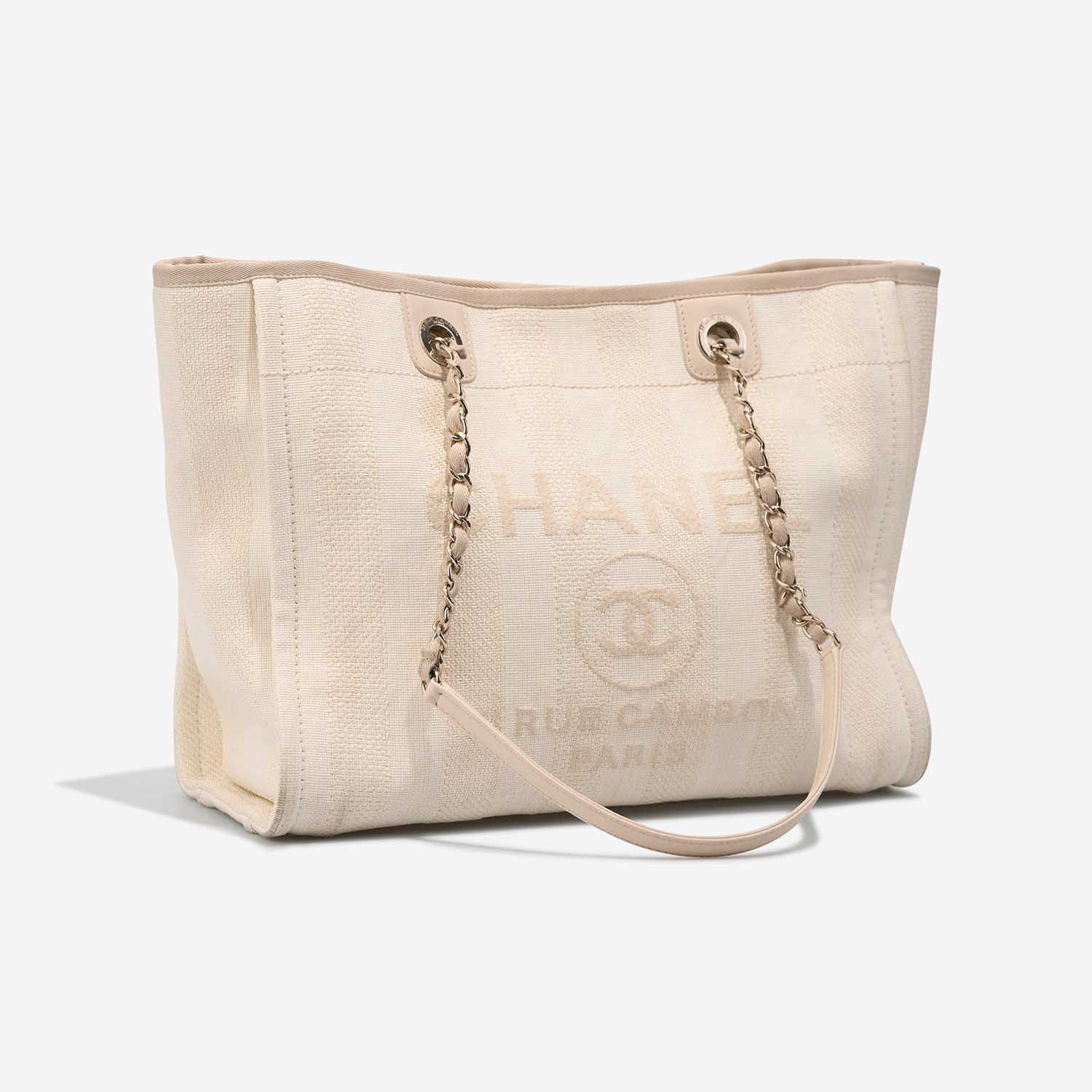 Chanel Deauville Small Canvas Cream | Sell your designer bag