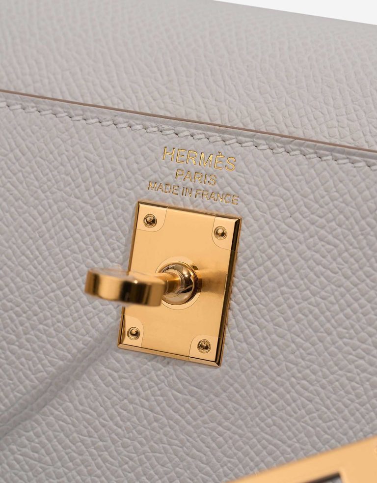 Hermès Kelly 25 Epsom Gris Pâle Logo | Sell your designer bag