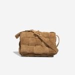 Bottega Veneta Cassette Suede Brown Front | Sell your designer bag