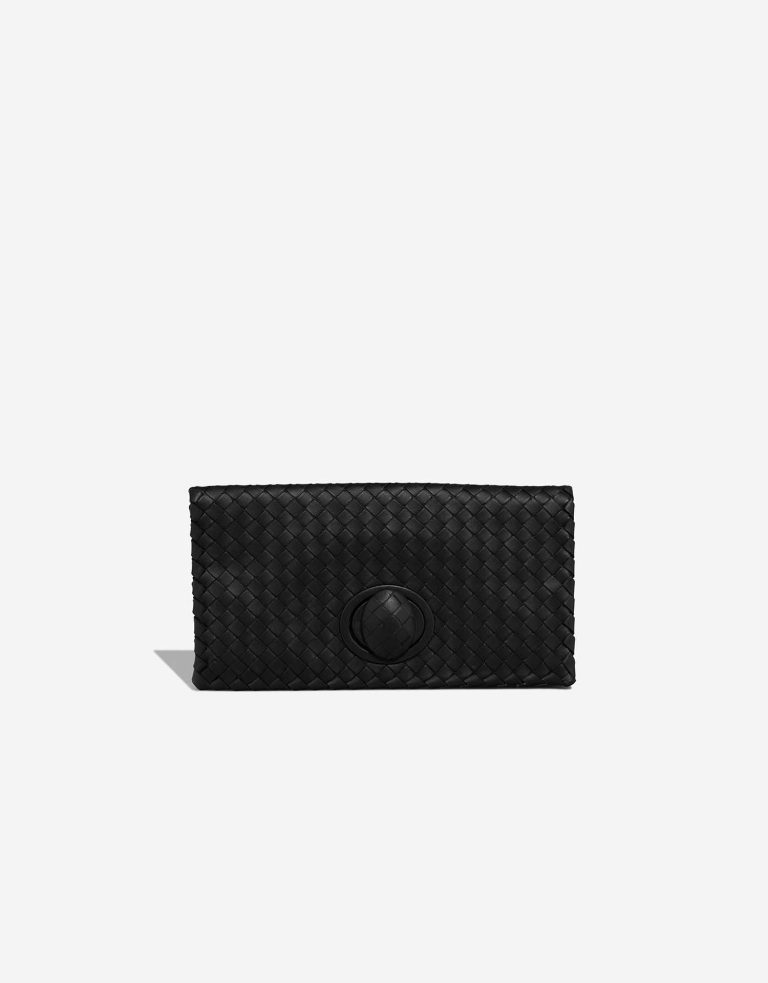 Bottega Veneta Clutch Calf Black Front | Vendez votre sac de créateur