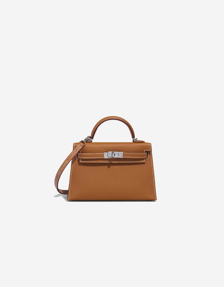 Hermès Kelly Mini Epsom Gold Front | Sell your designer bag