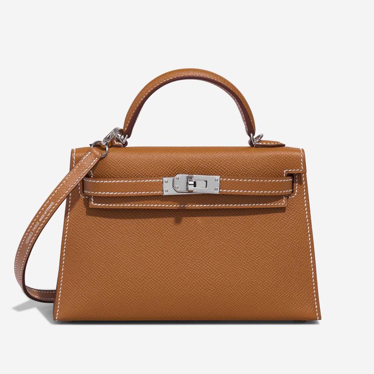 Hermès Kelly Mini Epsom Gold Front | Sell your designer bag