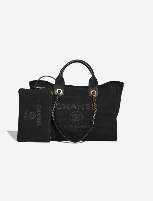 Chanel Deauville New Small Cotton Black Front | Sell your designer bag