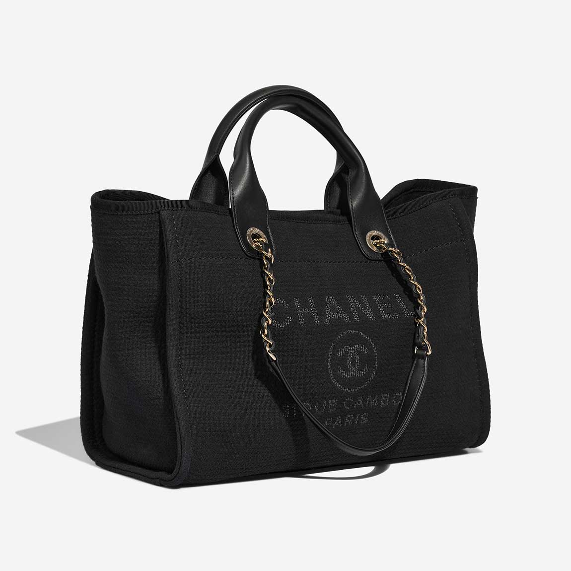 Chanel Deauville New Small Cotton Black | Sell your designer bag