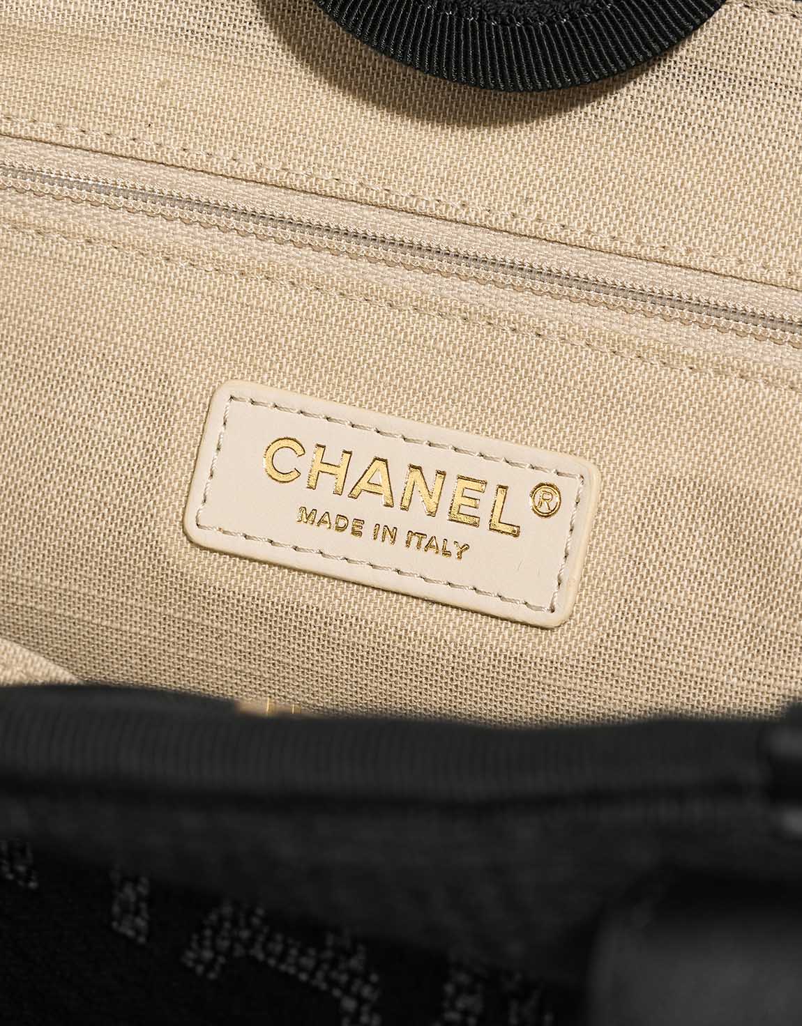 Chanel Deauville New Small Cotton Black Logo | Sell your designer bag