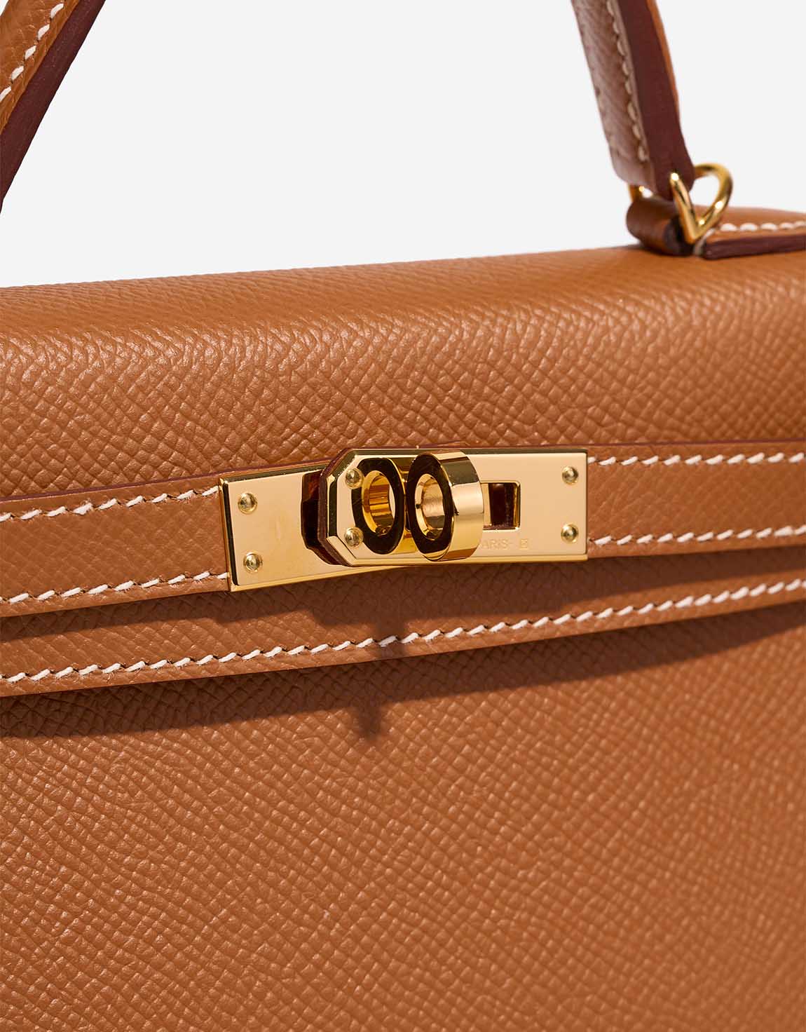 Hermès Kelly Mini Epsom Gold Closing System | Sell your designer bag