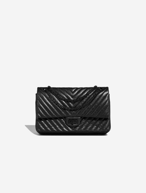 Chanel 2.55 Reissue 226 Aged Kalbsleder Black Front | Verkaufen Sie Ihre Designer-Tasche
