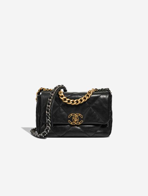 Chanel 19 Rabat Sac Goat Black Front | Vendez votre sac de créateur