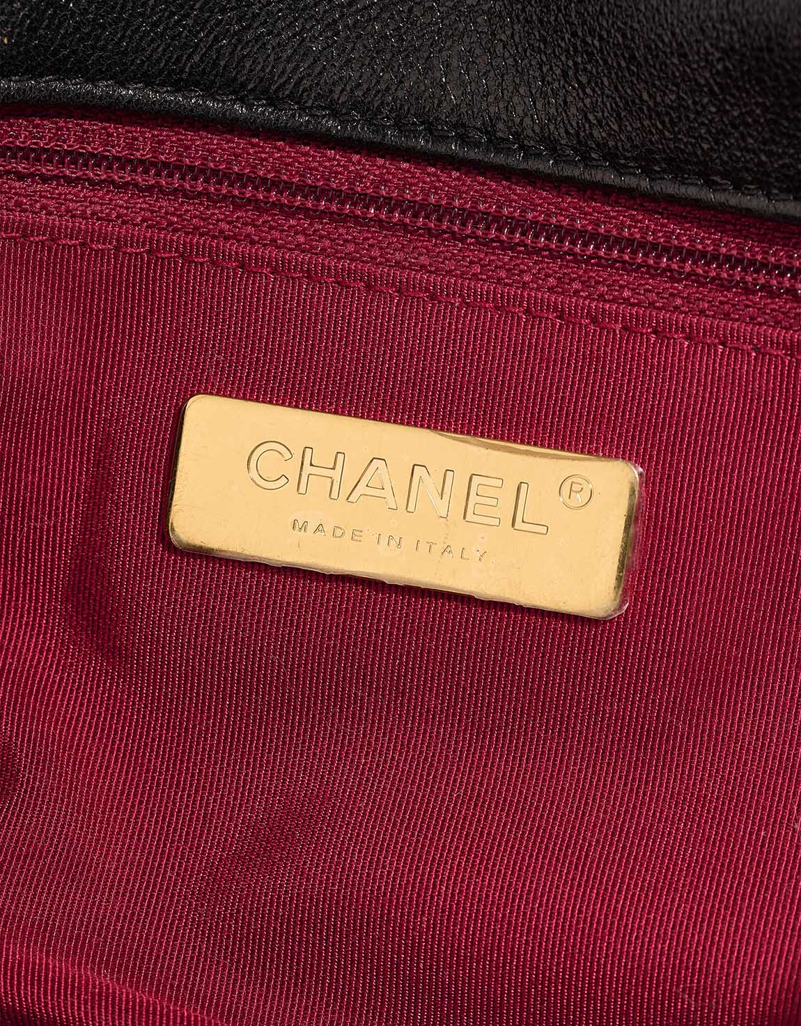 Chanel 19 Flap Bag Goat Black  Logo | Sell your designer bag