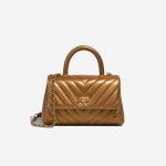 Chanel Timeless Handle Small Lamb Iridescent Bronze Front | Sell your designer bag