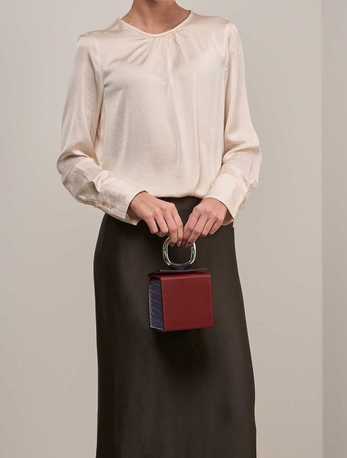 Hermès Minaudière Cube Helipse Petite H on Model | Sell your designer bag