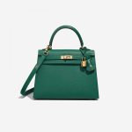 Hermès Kelly HSS 25 Epsom Vert Vertigo / Jaune Citron Front | Sell your designer bag