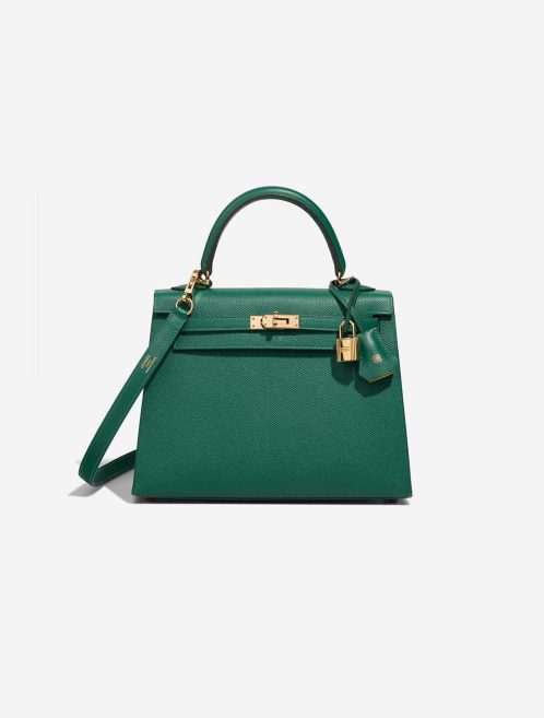 Hermès Kelly HSS 25 Epsom Vert Vertigo / Jaune Citron Front | Sell your designer bag
