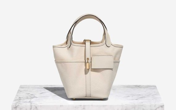 Hermès Picotin Cargo 18 Toile Goeland / Swift Nata Front | Sell your designer bag