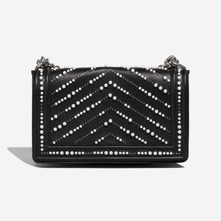 Chanel Boy Old Medium Calf / Pearls Black | Sell your designer bag