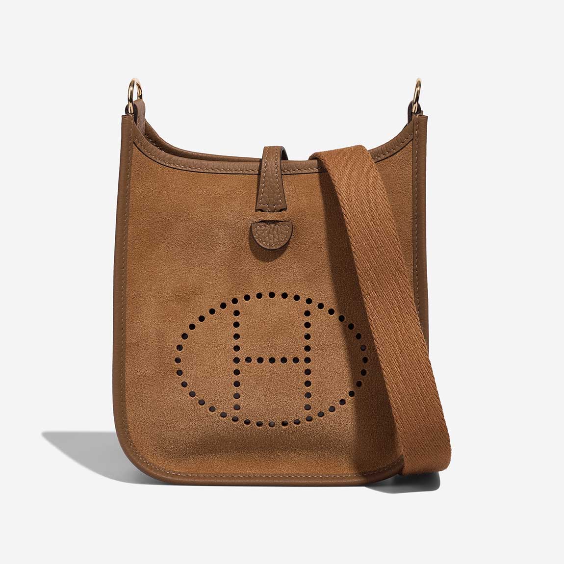 Hermès Evelyne Grizzly 16 Doblis Suede Alezan / Chamois / Gold Front | Sell your designer bag