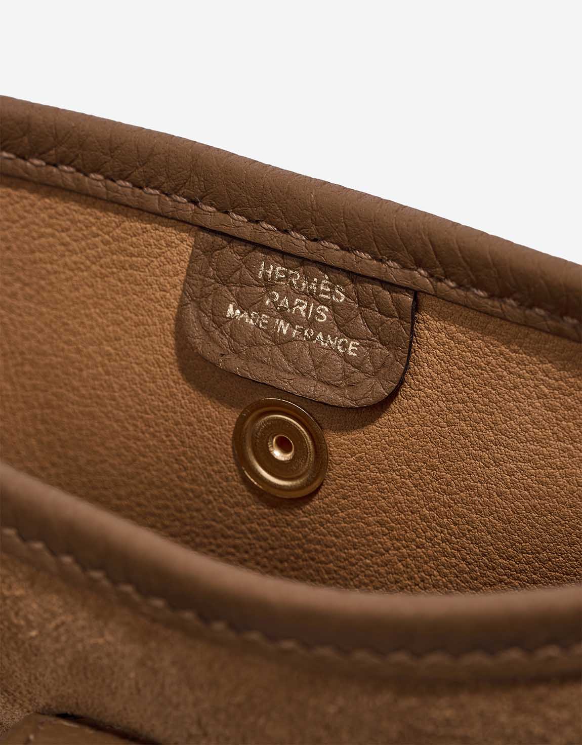 Hermès Evelyne Grizzly 16 Doblis Suede Alezan / Chamois / Gold Logo | Sell your designer bag