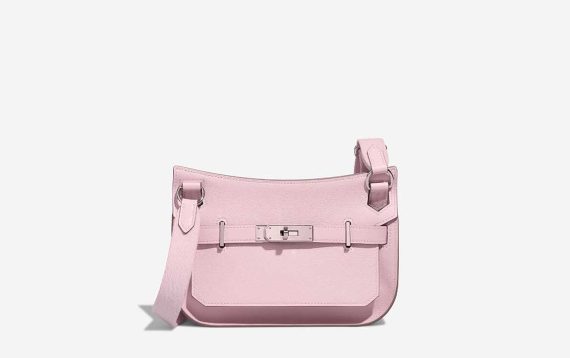 Hermès Jypsière Mini Evercolor Mauve Pâle Front | Verkaufen Sie Ihre Designertasche