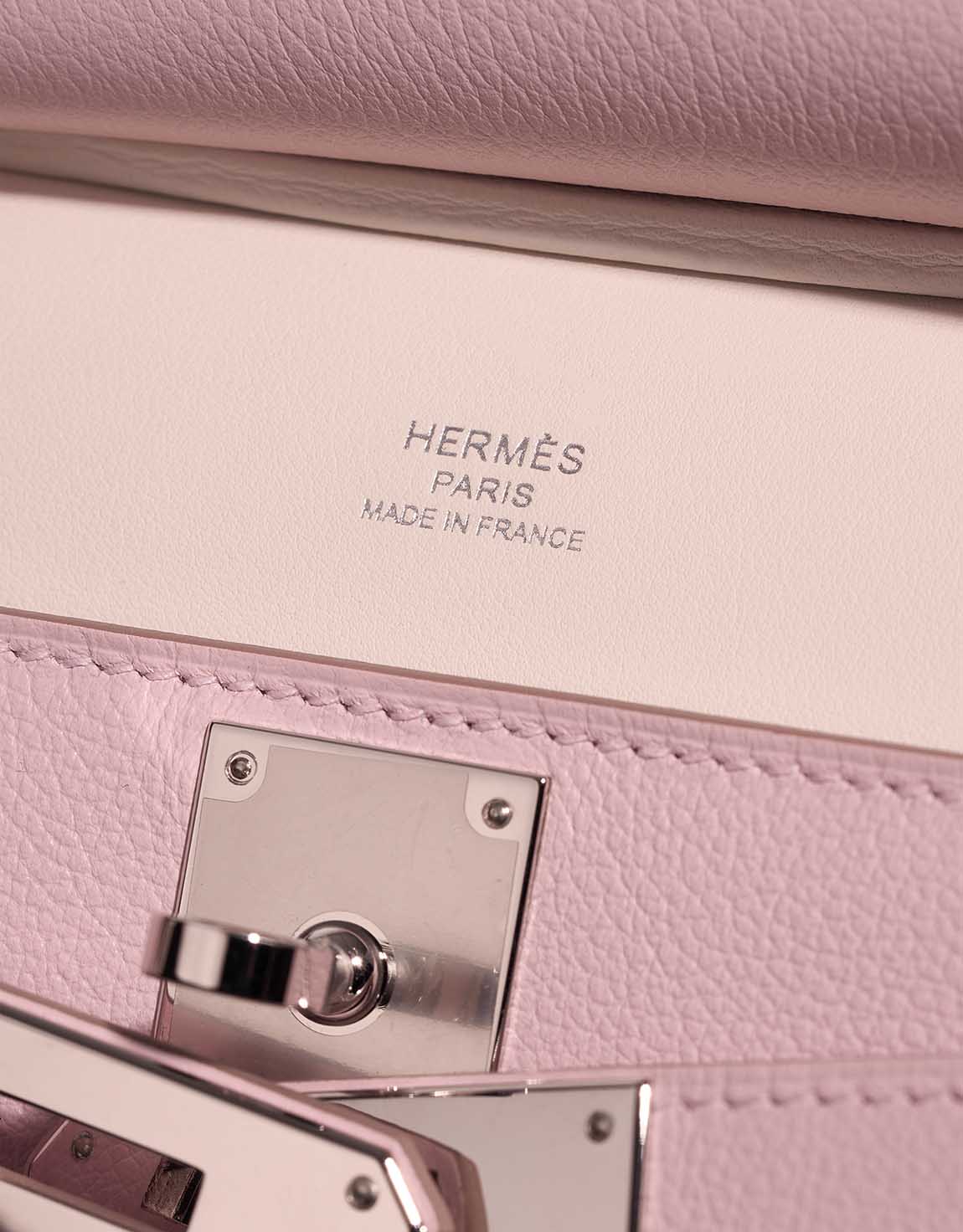 Hermès Jypsière Mini Evercolor Mauve Pâle Logo | Sell your designer bag