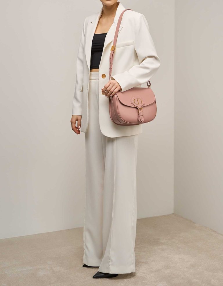 Dior Bobby Large Box Calf Beigerosé Front | Sell your designer bag