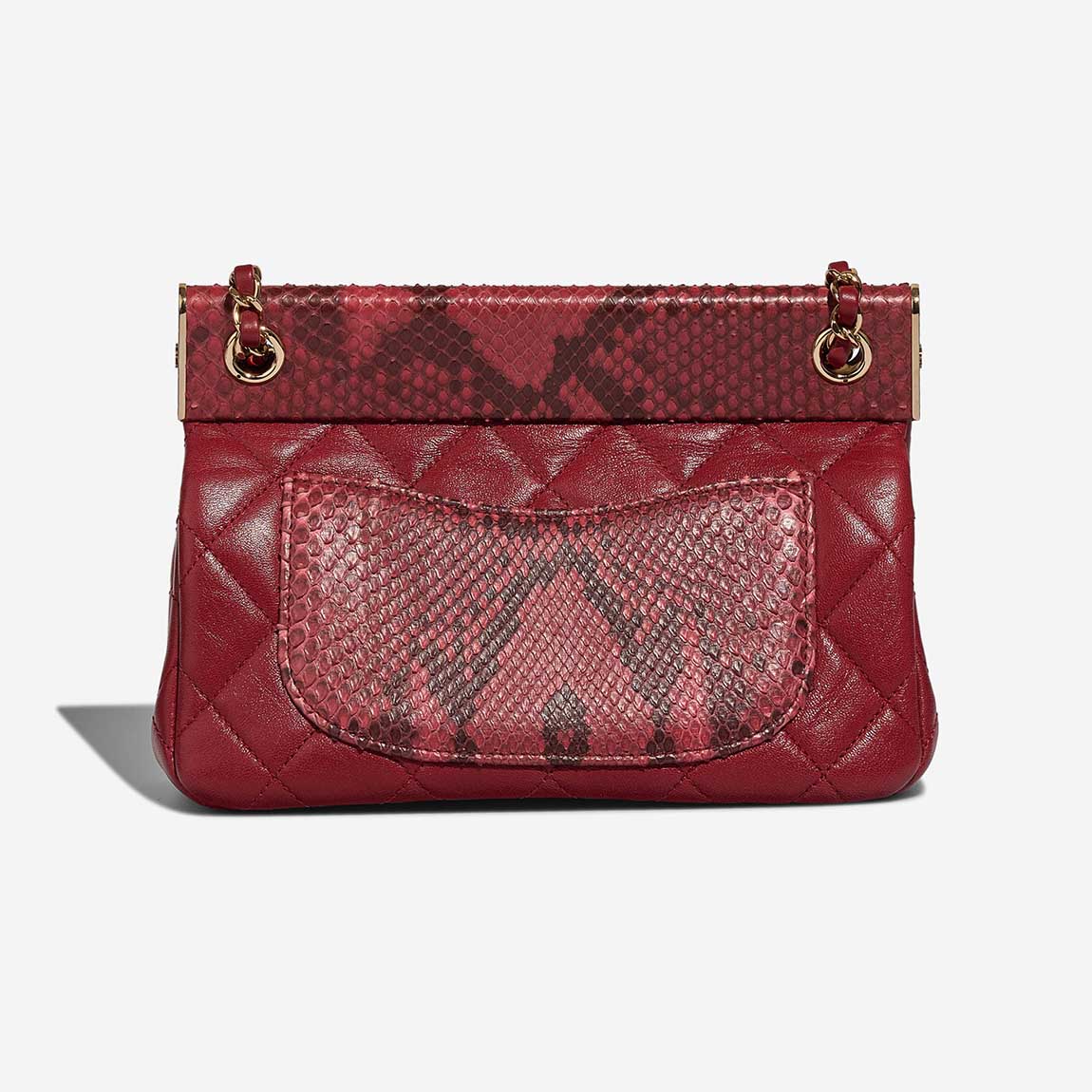 Chanel Timeless Small Aged Calf / Python Red | Sell your designer bag