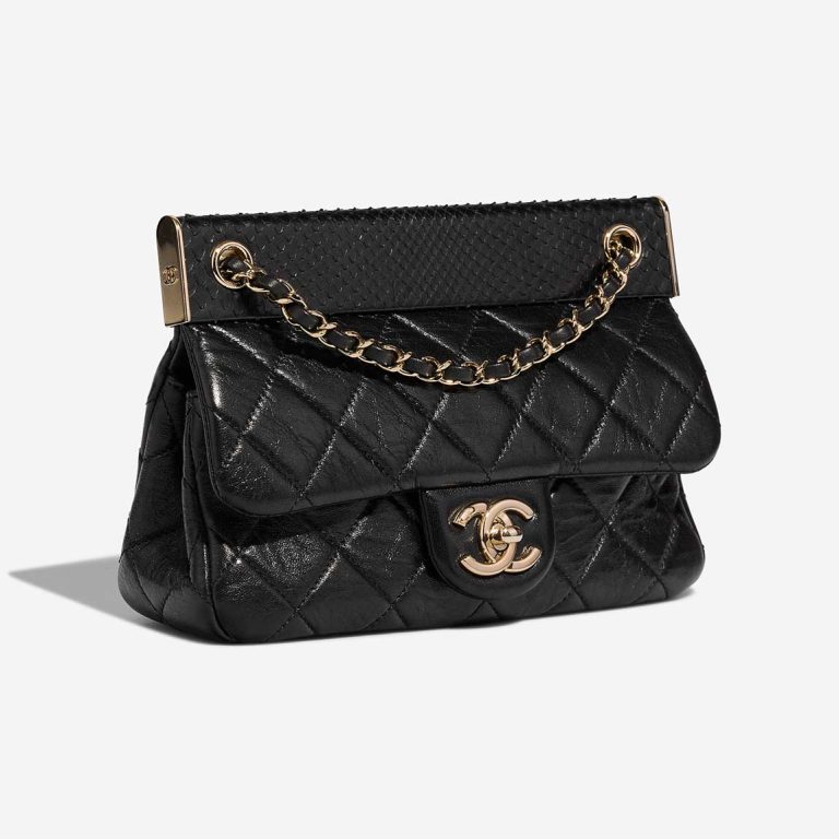 Chanel Timeless Petit veau vieilli / python noir | Vendre votre sac de créateur