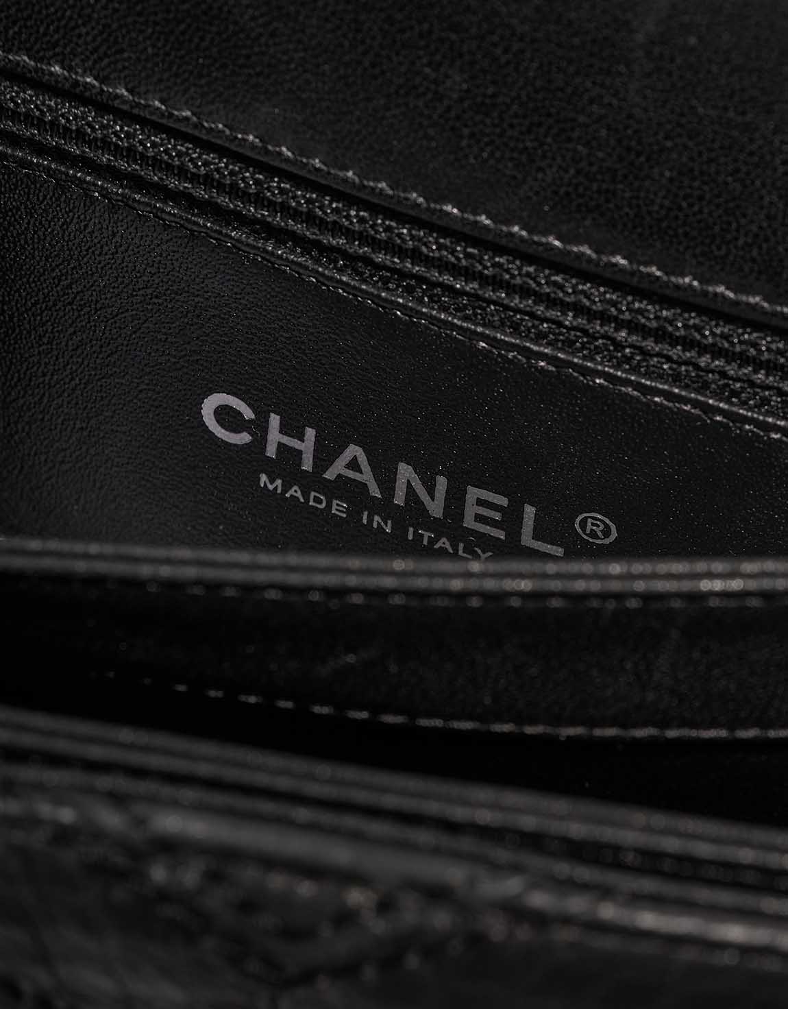 Chanel Trendy CC Medium Lamb / Python / Coated Fabric Black Logo | Sell your designer bag