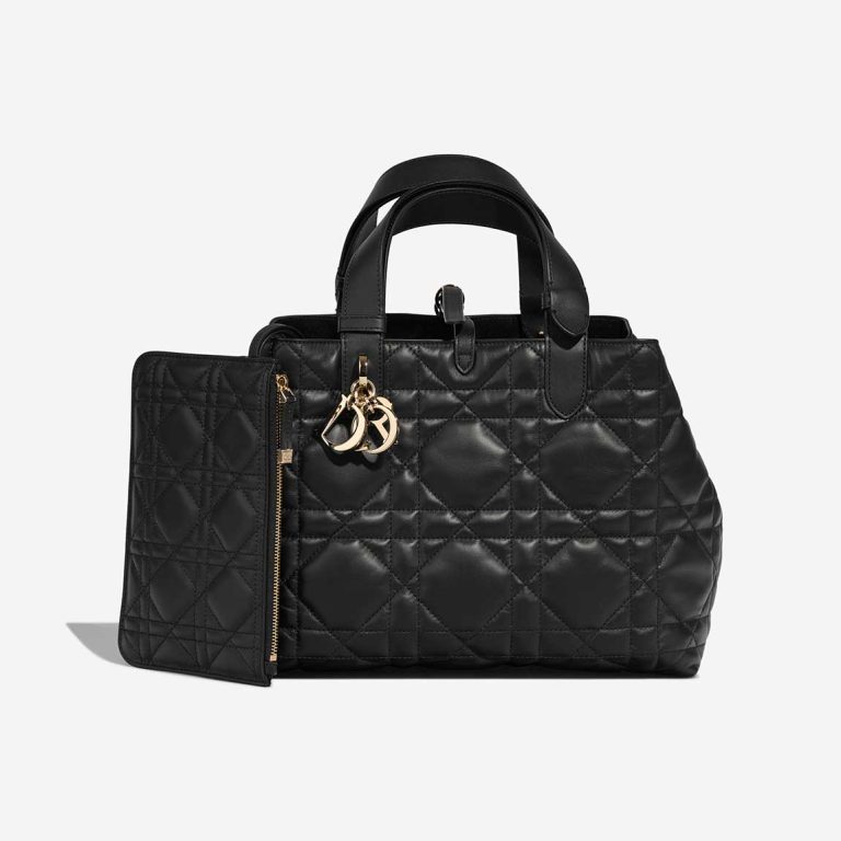 Dior Toujours Medium Lamb Black Front | Sell your designer bag