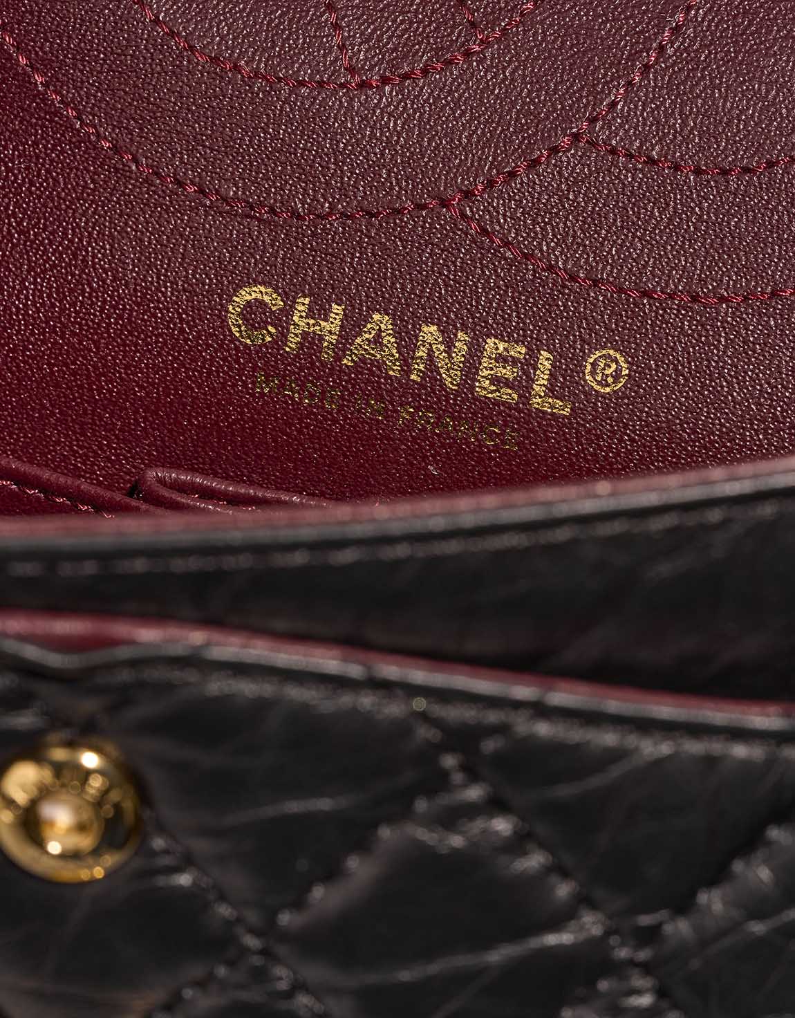 Chanel 2.55 Reissue 225 Aged Calf Black Logo | Sell your designer bag