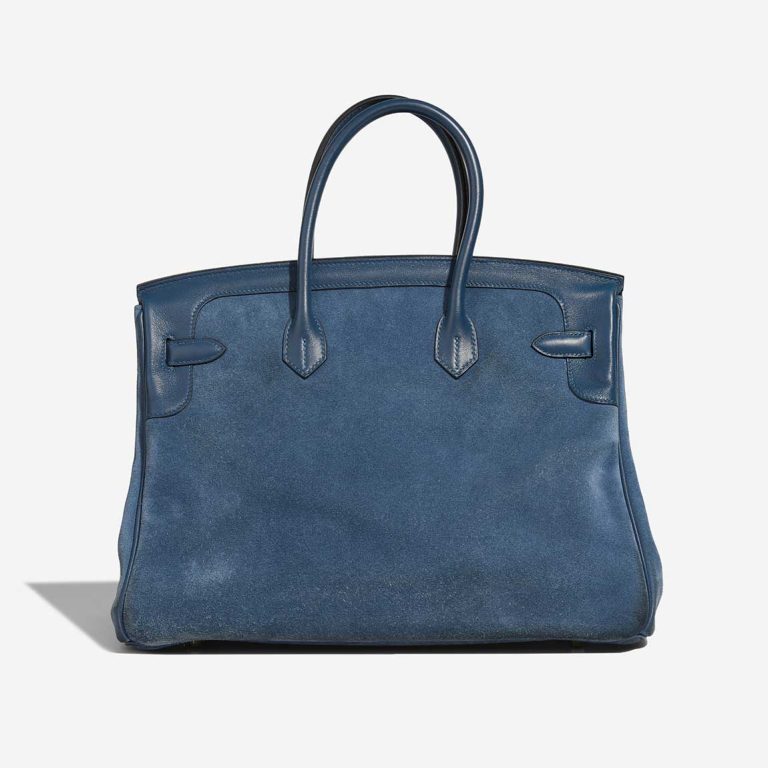 Hermès Birkin Grizzly 35 Doblis Suede / Swift Bleu Thalassa | Sell your designer bag