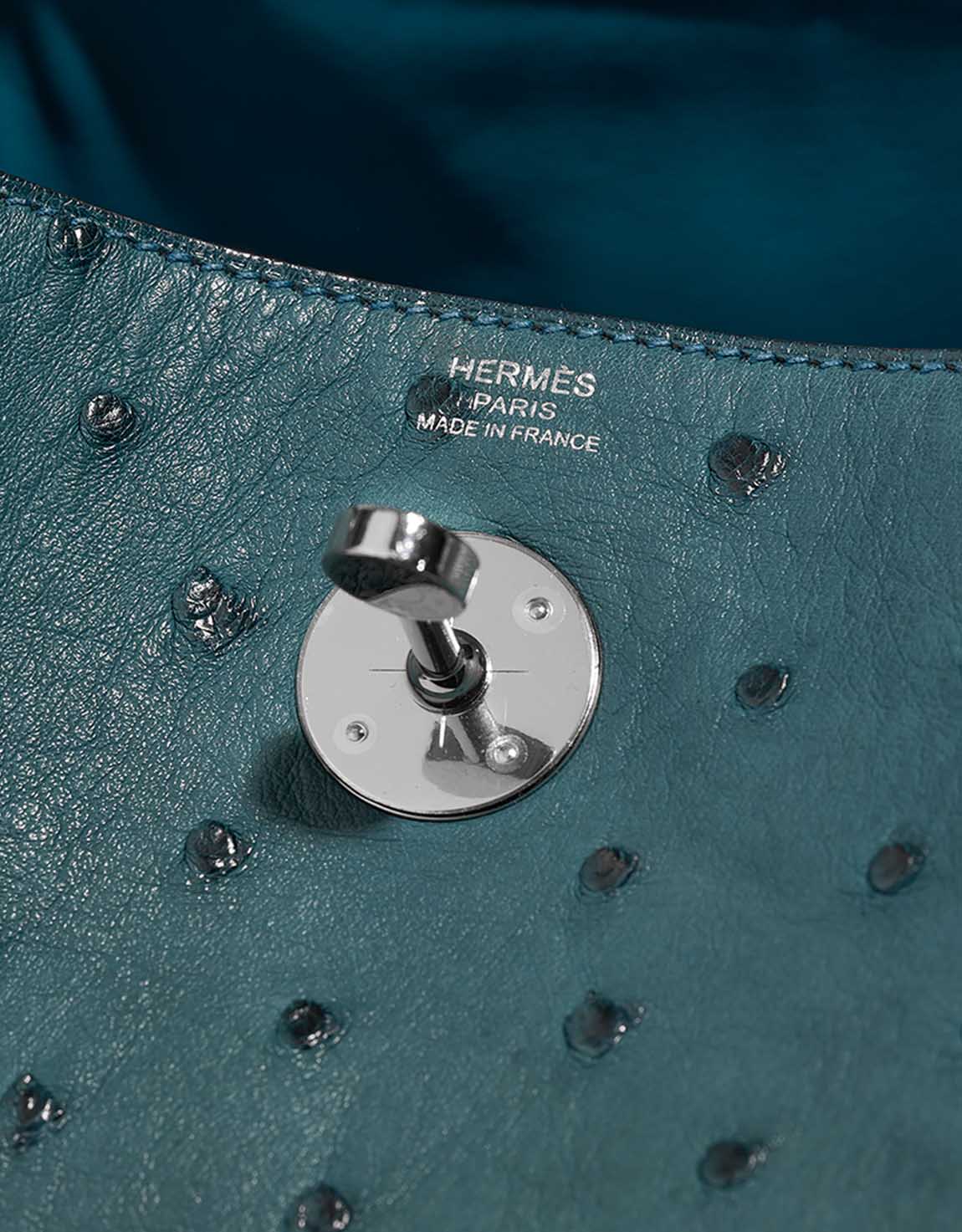 Hermès Lindy 26 Ostrich Malachite Logo | Sell your designer bag