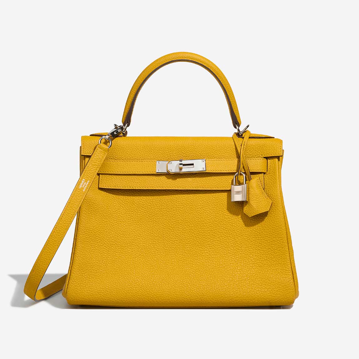 Hermès Kelly 28 Togo Jaune Ambre Front | Sell your designer bag