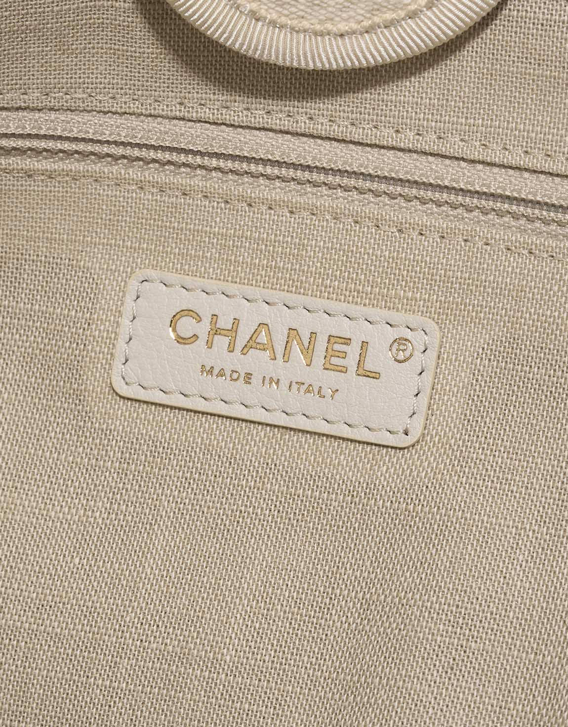 Chanel Deauville Small Canvas Cream Logo | Sell your designer bag