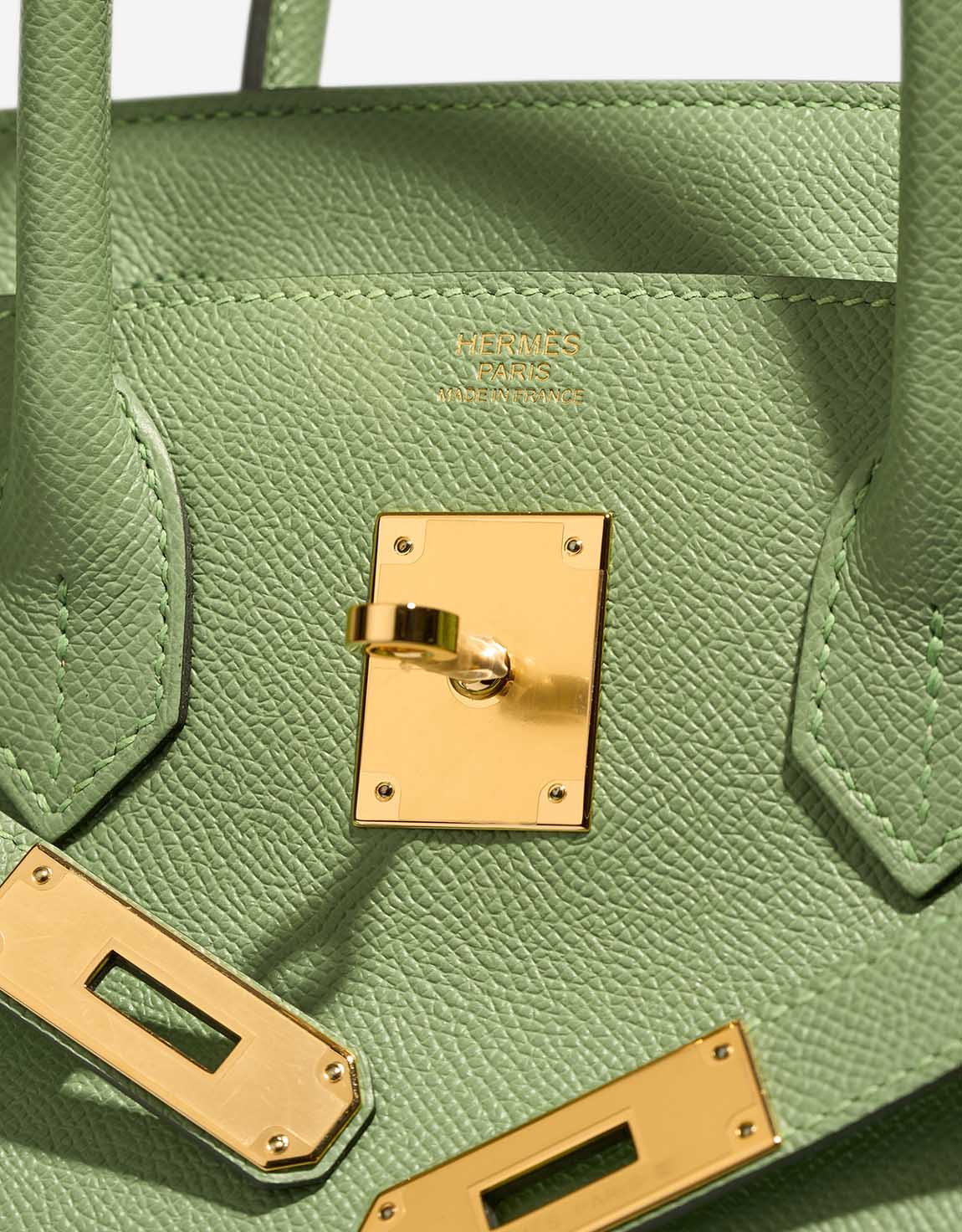 Hermès Birkin 30 Epsom Vert Criquet Logo | Sell your designer bag