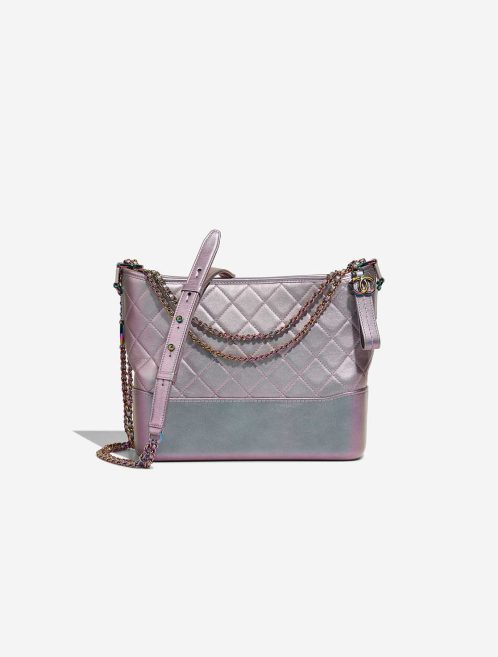 Chanel Gabrielle Medium Lamb Iridescent Purple Front | Sell your designer bag