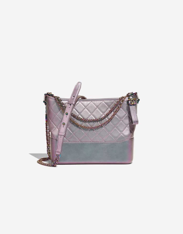 Chanel Gabrielle Medium Lammleder Iridescent Purple Front | Verkaufen Sie Ihre Designer-Tasche