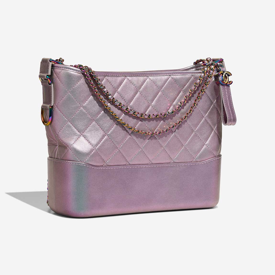 Chanel Gabrielle Medium Lamb Iridescent Purple | Sell your designer bag
