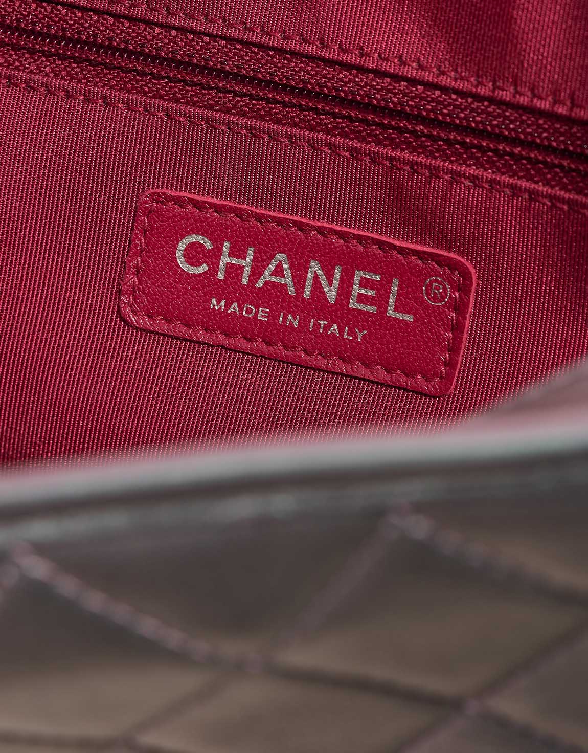 Chanel Gabrielle Medium Lamb Iridescent Purple Logo | Sell your designer bag