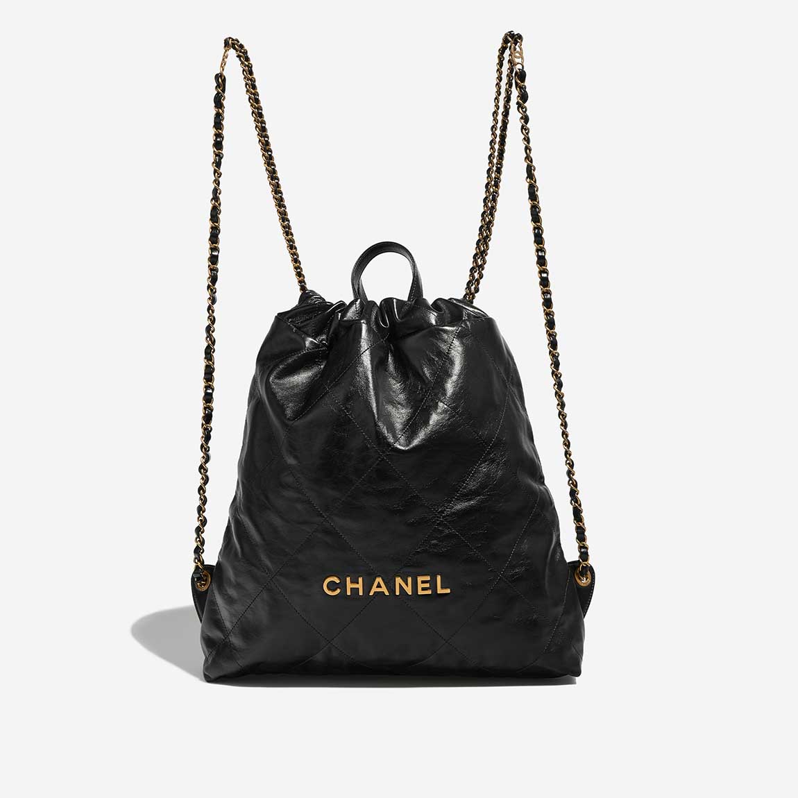 Chanel 22 Backpack Lamb Black Front | Sell your designer bag