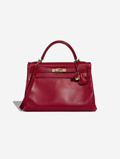 Hermès Kelly 32 Tadelakt Rouge H Front | Vendre votre sac de créateur