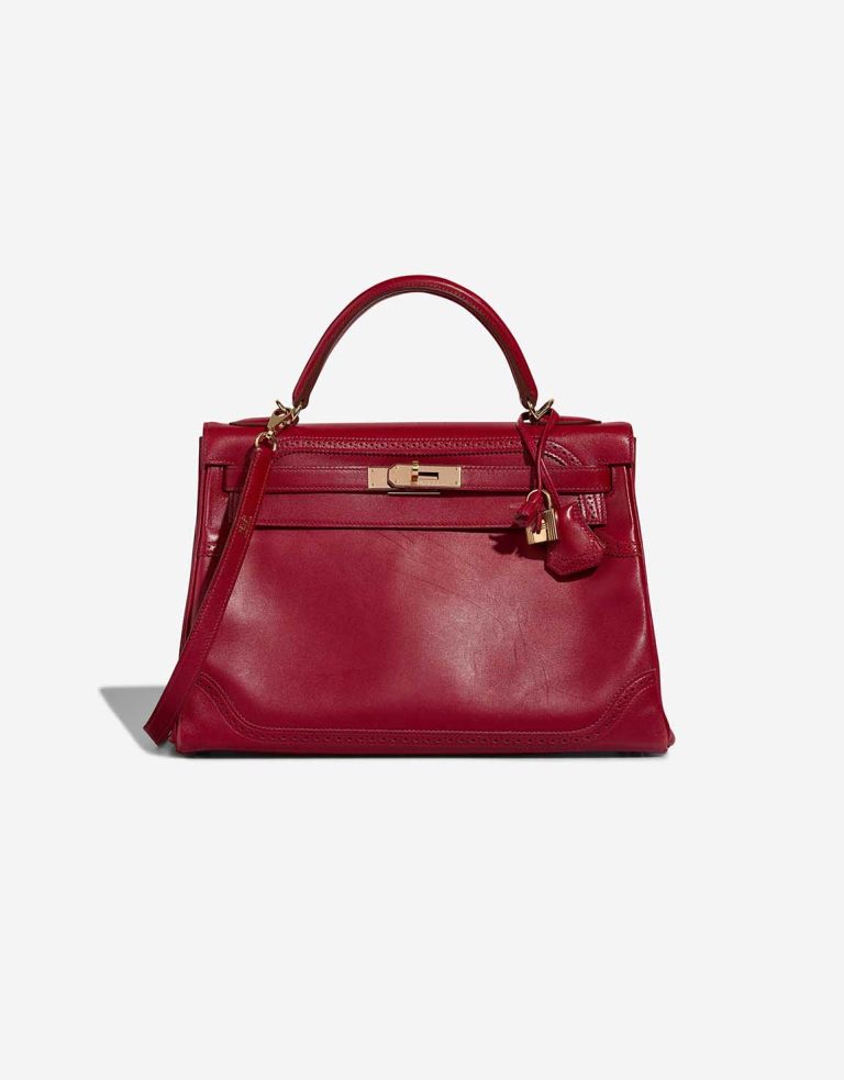 Hermès Kelly 32 Tadelakt Rouge H Front | Sell your designer bag