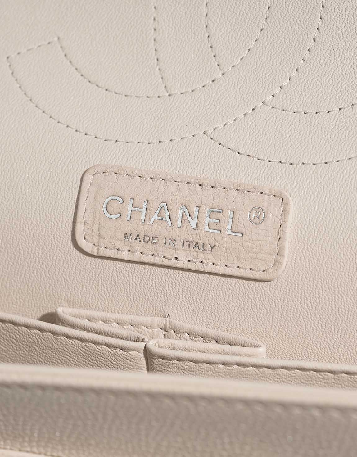 Chanel Timeless Maxi Caviar Pearl White Logo | Sell your designer bag